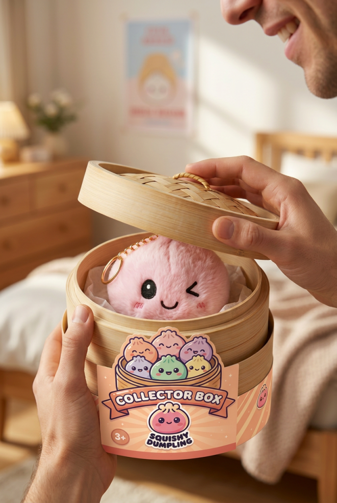 Unboxing de Dumpling Squishy Llavero Peluche X6
