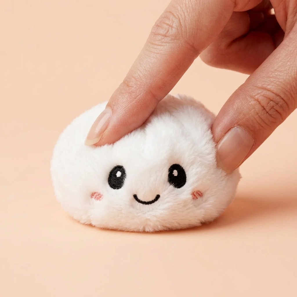 Dumpling Squishy Llavero Peluche X6 apretado, material squishy
