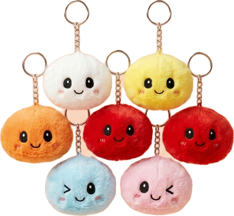 Dumpling Squishy Llavero Peluche X6 — squishy antiestrés slow-rise kawaii