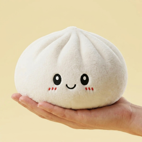 Squishy Dumpling Big Cojín Gigante en la mano, tamaño real