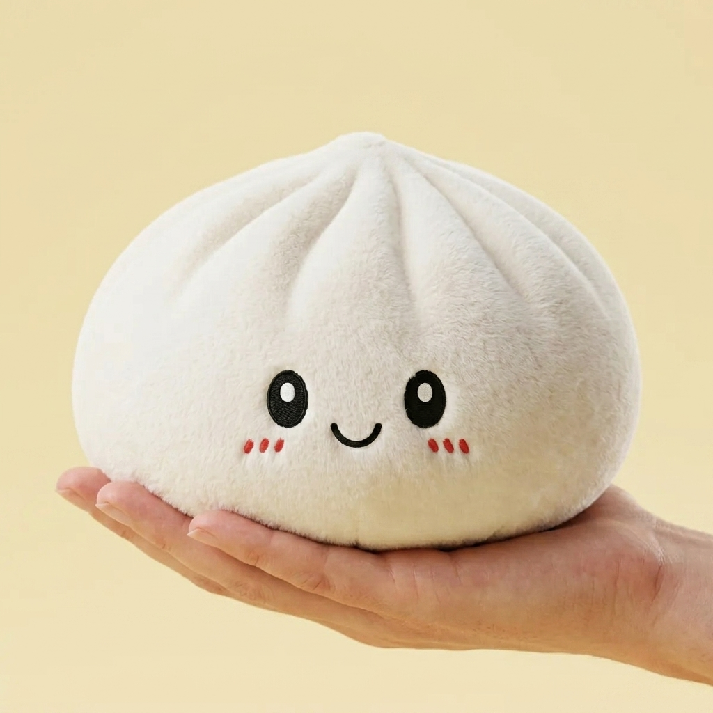 Squishy Dumpling Big Cojín Gigante en la mano, tamaño real