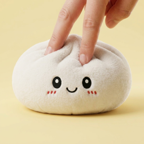 Squishy Dumpling Big Cojín Gigante apretado, material squishy