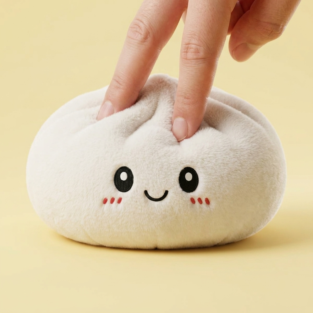 Squishy Dumpling Big Cojín Gigante apretado, material squishy
