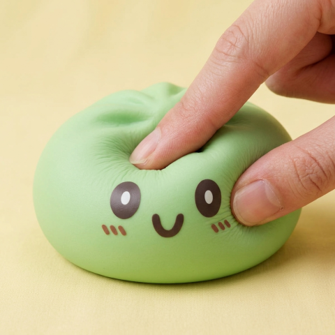 Giant Dumpling Squishy Verde Jumbo apretado, material squishy