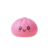 Giant Dumpling Squishy Rosa — squishy antiestrés slow-rise kawaii