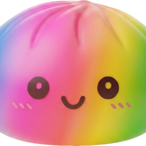 Rainbow Dumpling Squishy Gigante 15 cm — squishy antiestrés slow-rise kawaii