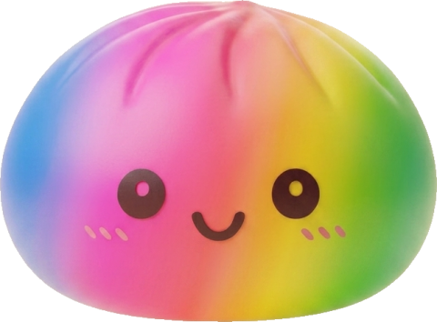 Rainbow Dumpling Squishy Gigante 15 cm — squishy antiestrés slow-rise kawaii