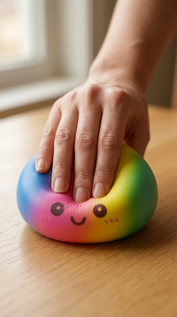 Rainbow Dumpling Squishy Gigante 15 cm apretado entre los dedos