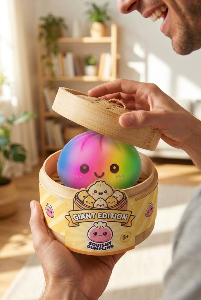 Unboxing de Rainbow Dumpling Squishy Gigante 15 cm