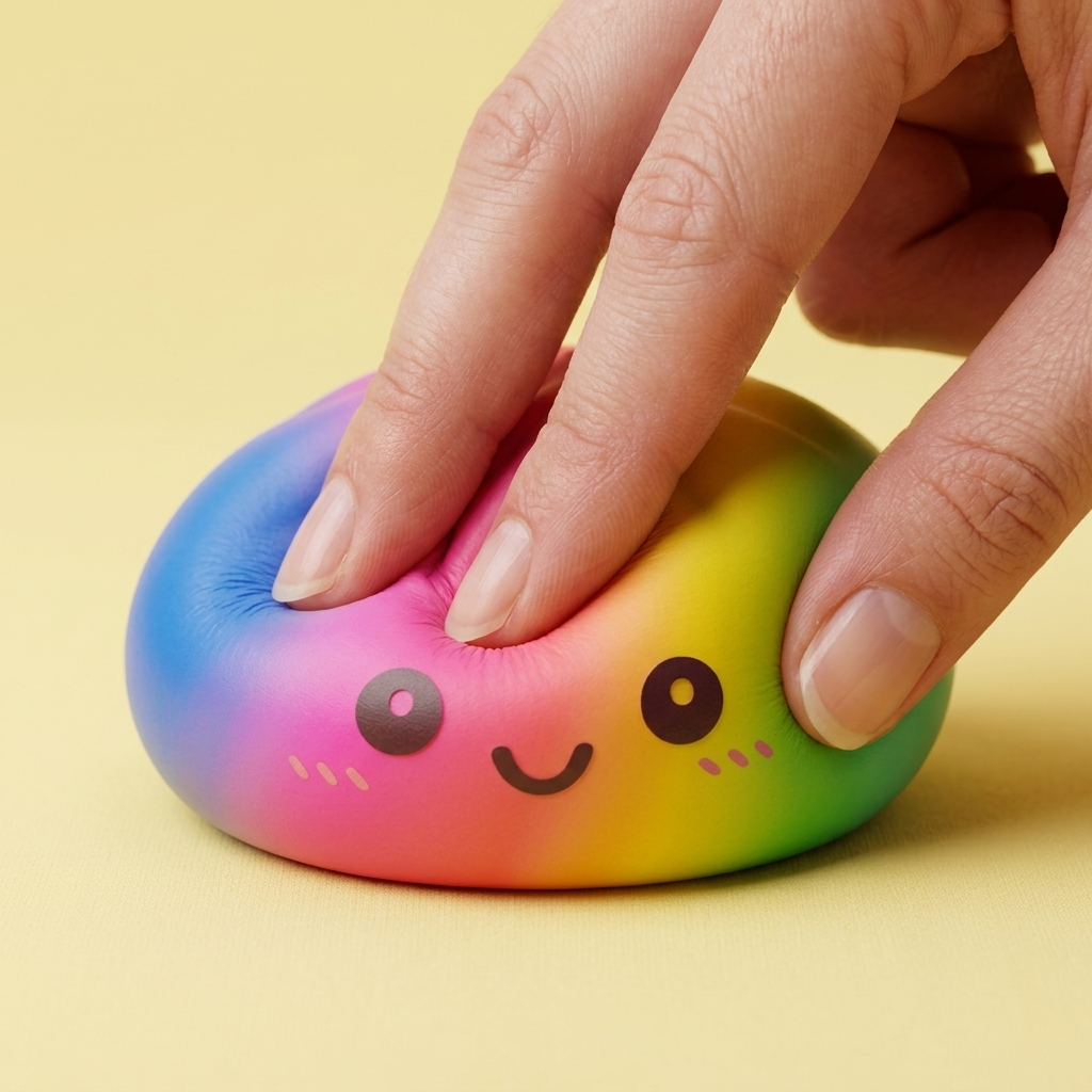 Rainbow Dumpling Squishy Gigante 15 cm apretado, material squishy