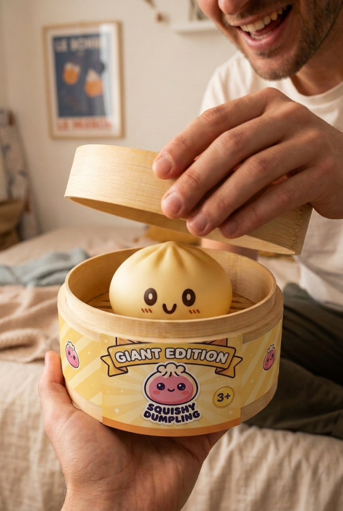 Unboxing de Squishy Dumpling Amarillo Gigante