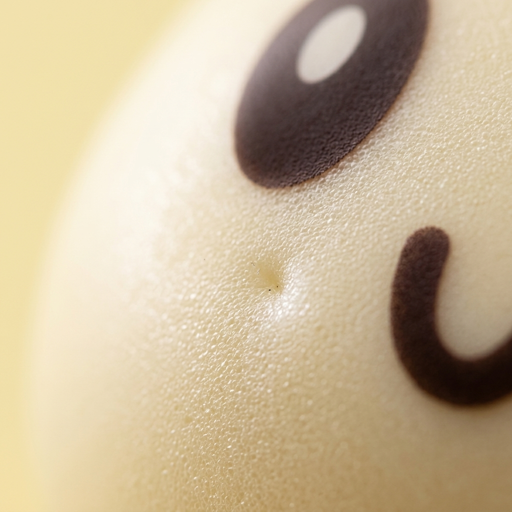 Squishy Dumpling Amarillo Gigante — primer plano macro de la textura