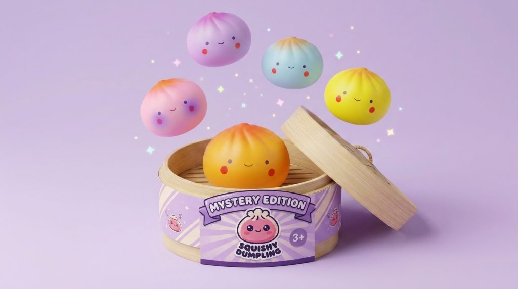Dumpling Squishy Blind Box Mini x24 — squishy antiestrés slow-rise