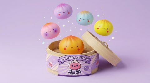 Dumpling Squishy Blind Box Mini x24 — squishy antiestrés slow-rise