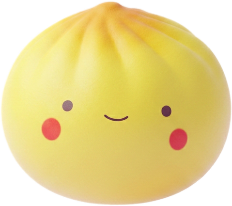 Dumpling Squishy Blind Box Mini x24 — squishy solo, tamaño real