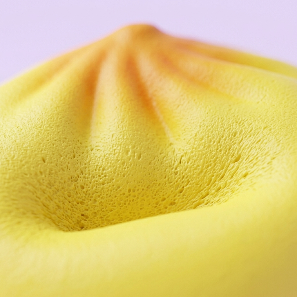 Dumpling Squishy Blind Box Mini x24 — primer plano macro de la textura