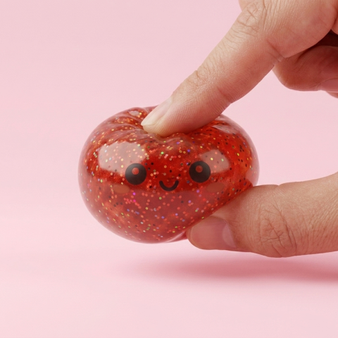 Mini Dumpling Squishy Metálico Brillante apretado, material squishy