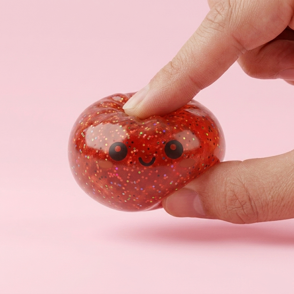 Mini Dumpling Squishy Metálico Brillante apretado, material squishy