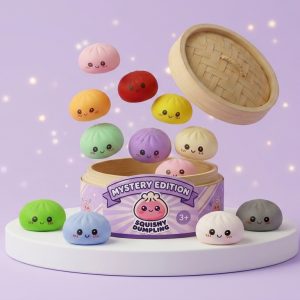 Mini Dumplings Squishy Mystery Sorpresa — squishy antiestrés slow-rise