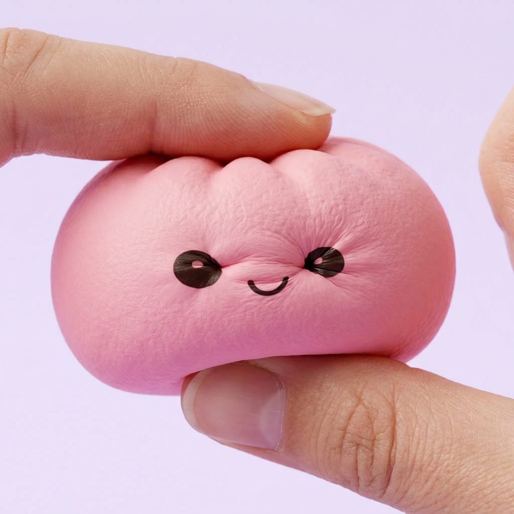 Mini Dumplings Squishy Mystery Sorpresa — efecto slow-rise, la espuma recupera su forma