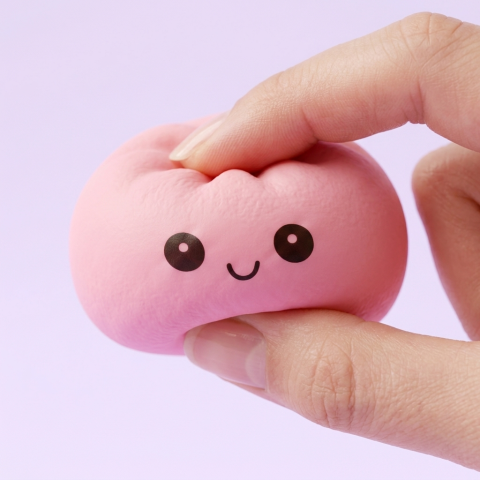 Mini Dumplings Squishy Mystery Sorpresa apretado, material squishy