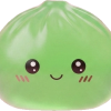Mini Dumpling Squishy Azúcar con Cesta de Bambú — squishy antiestrés slow-rise kawaii