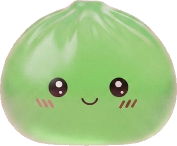 Mini Dumpling Squishy Azúcar con Cesta de Bambú — squishy antiestrés slow-rise kawaii