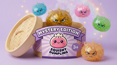 Glitter Dumpling Squishy Rare Unicornio Mágico — squishy antiestrés slow-rise