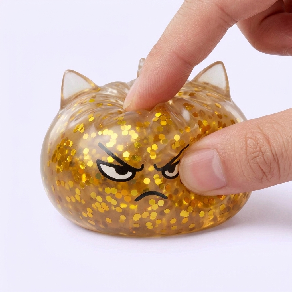 Glitter Dumpling Squishy Rare Unicornio Mágico apretado, material squishy