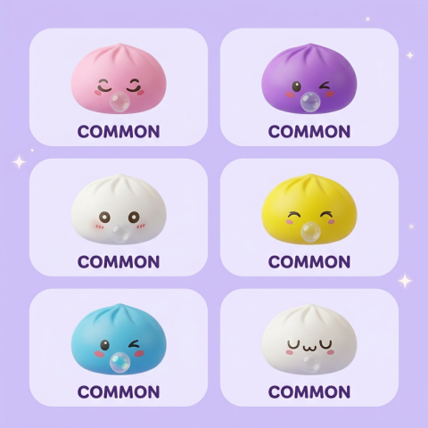 Mystery Dumpling Squishy Caja Sorpresa — los diferentes squishy posibles