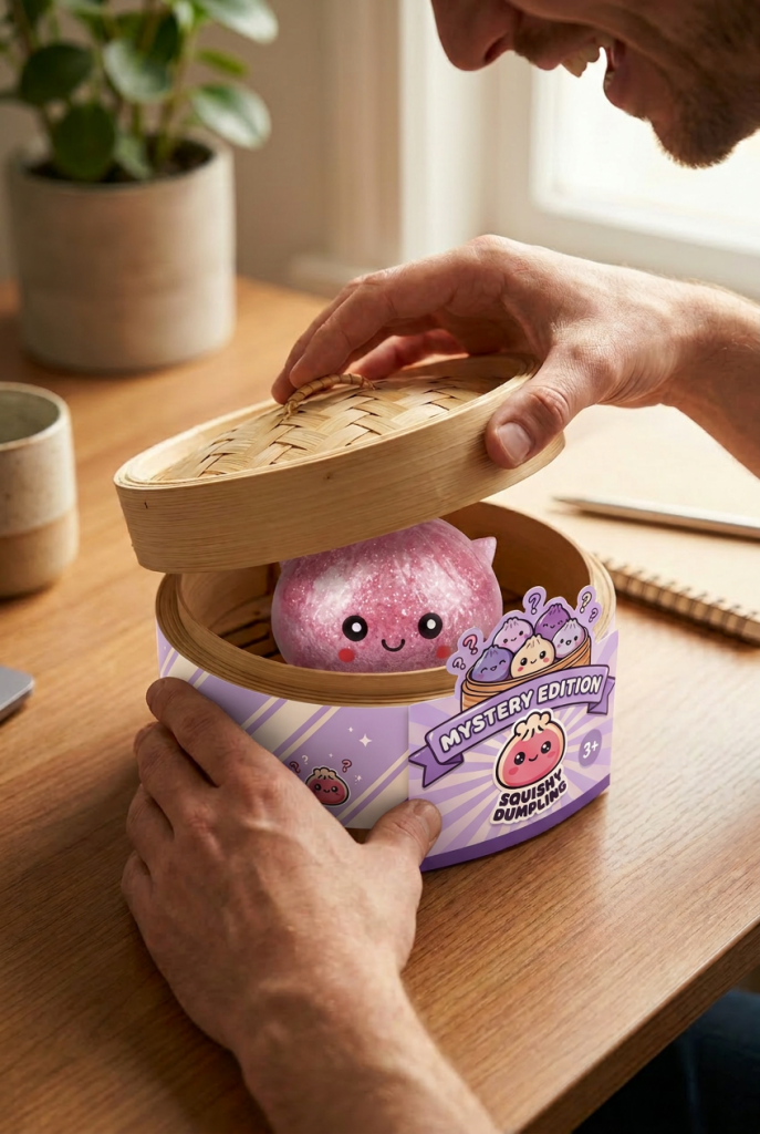 Unboxing de Mystery Dumpling Squishy Glitter Unicornio