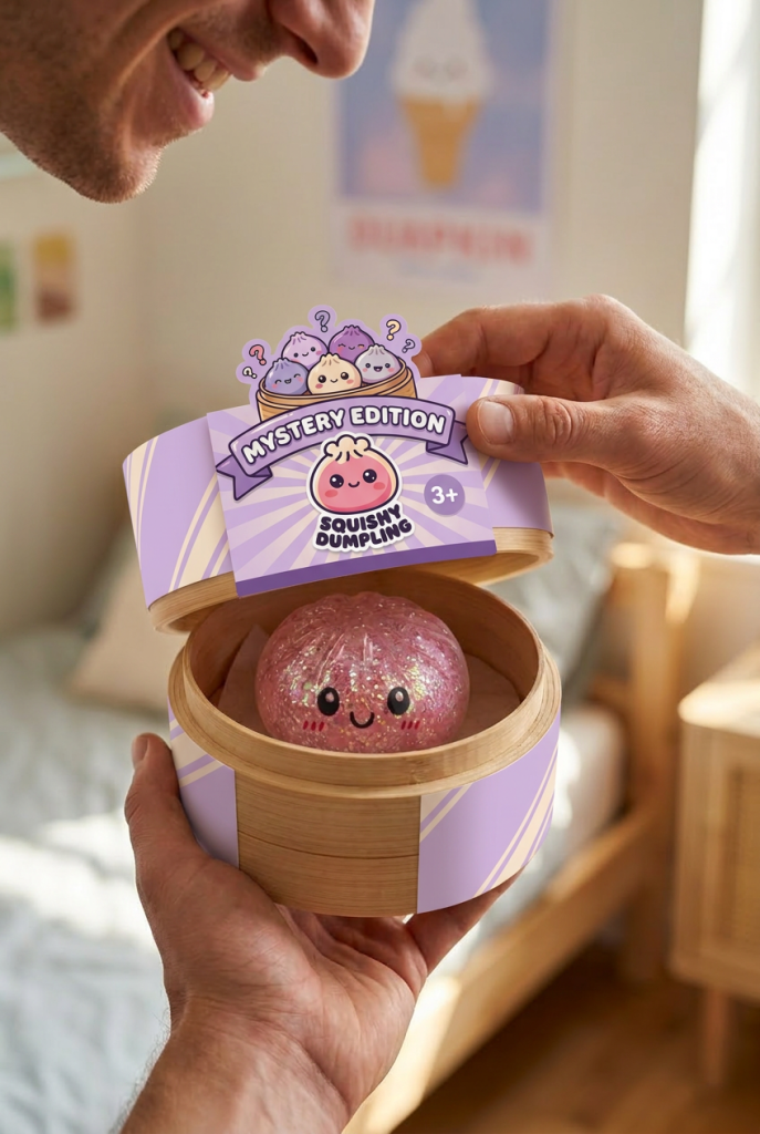 Unboxing de Dumplings Squishy Glitter Sorpresa