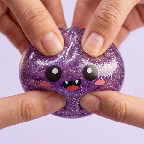 Squishy Dumpling Mystery Halloween Caja Sorpresa apretado, material squishy