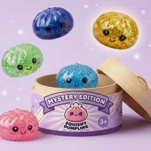 Squishy Dumpling Mystery Glitter Mini Set Bambú — squishy antiestrés slow-rise