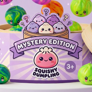 Dumpling Squishy Mystery Tie Dye Mini — squishy antiestrés slow-rise