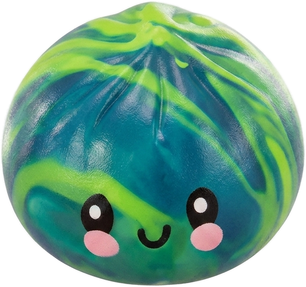 Dumpling Squishy Mystery Tie Dye Mini — squishy solo, tamaño real