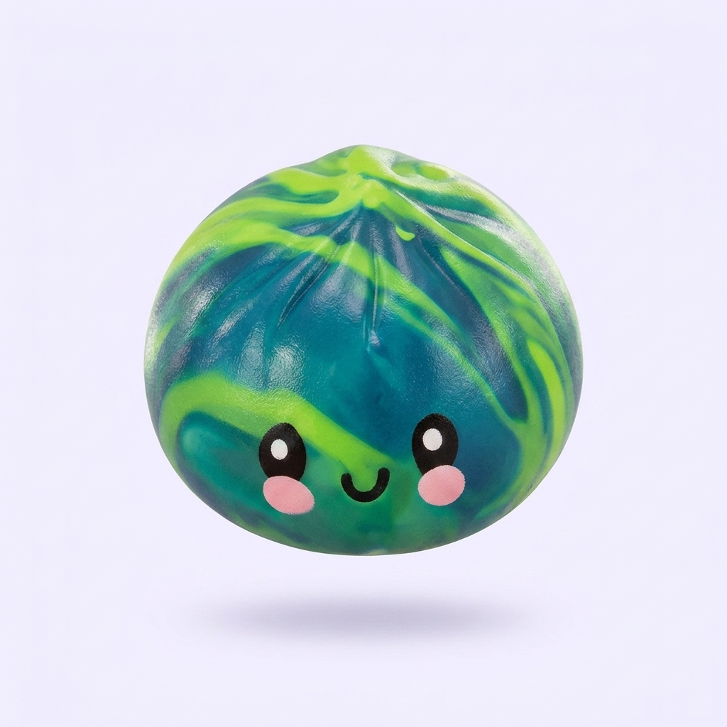 Dumpling Squishy Mystery Tie Dye Mini — el squishy raro de la caja sorpresa