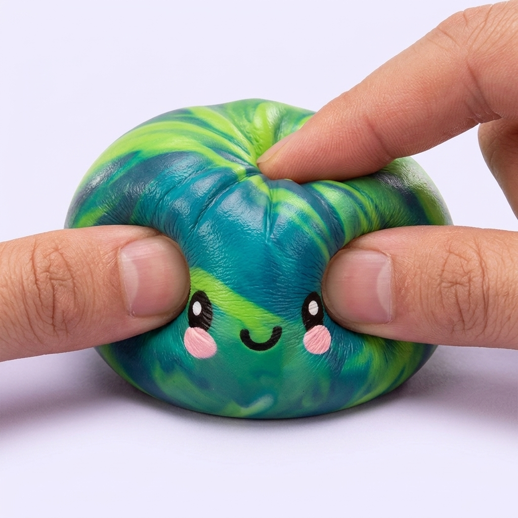 Dumpling Squishy Mystery Tie Dye Mini — efecto slow-rise, la espuma recupera su forma
