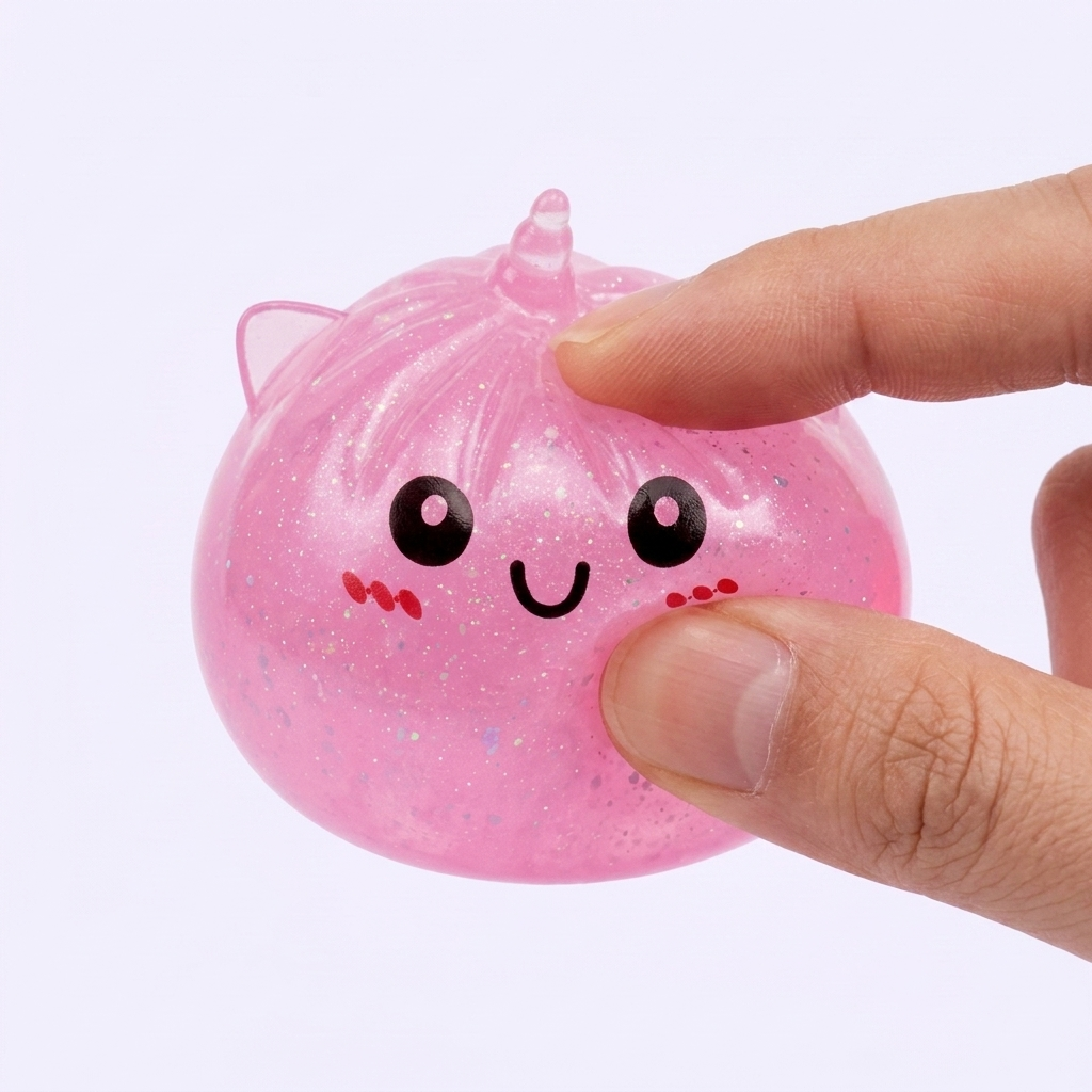 Dumpling Squishy Unicornio Mystery Mini apretado, material squishy