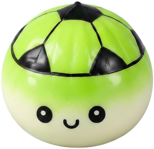 Mystery Dumpling Squishy Edición Fútbol — squishy solo, tamaño real