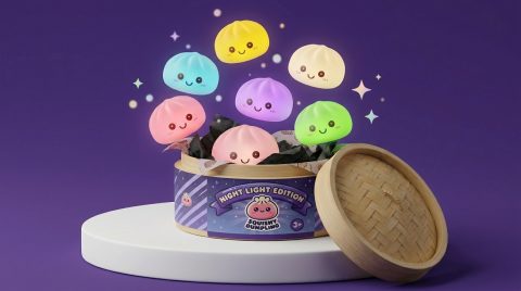 Mystery Squishy Dumpling Luminoso — squishy antiestrés slow-rise