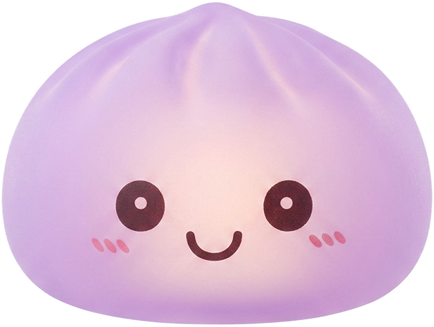 Mystery Squishy Dumpling Luminoso — squishy solo, tamaño real