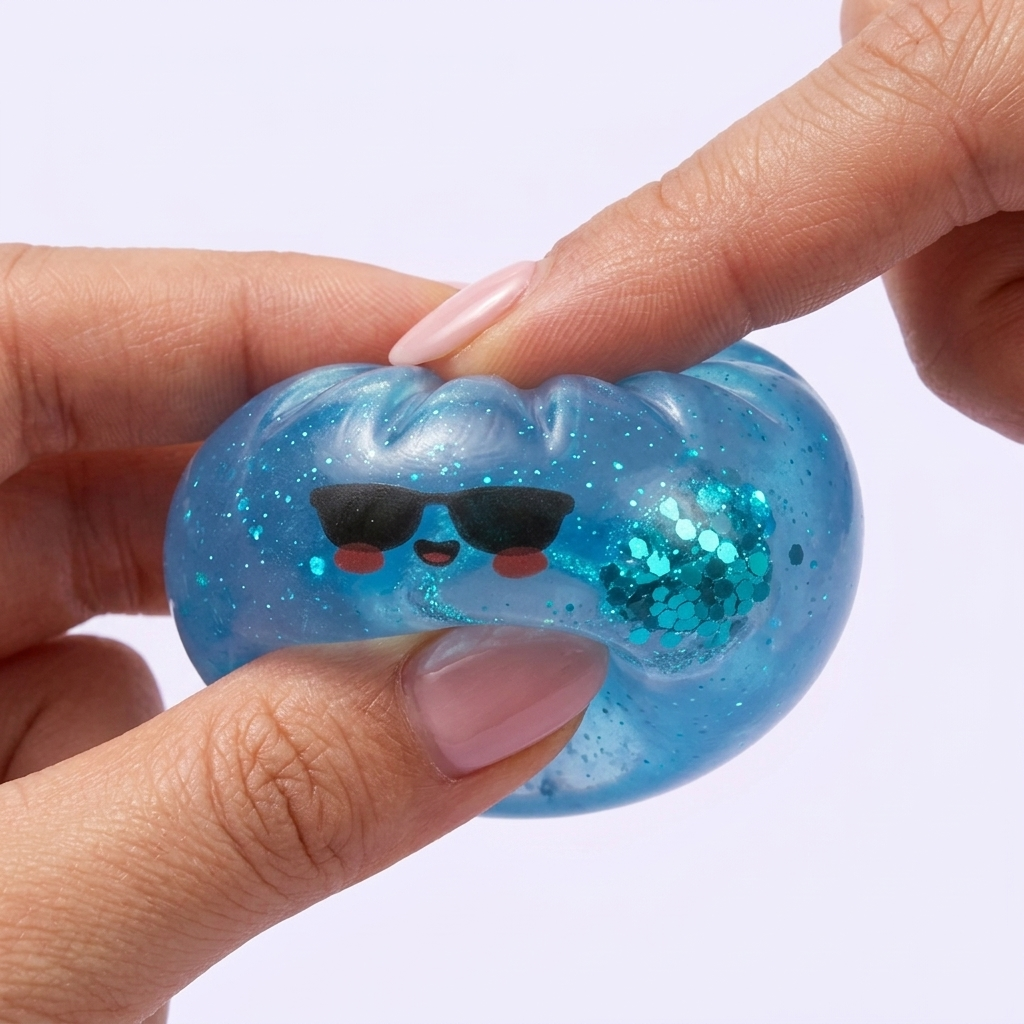 Mystery Dumpling Squishy Edición Verano — efecto slow-rise, la espuma recupera su forma