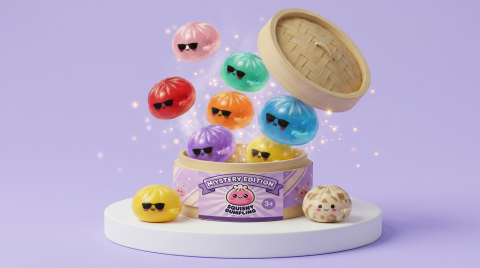 Mystery Dumpling Squishy Gafas de Sol — squishy antiestrés slow-rise