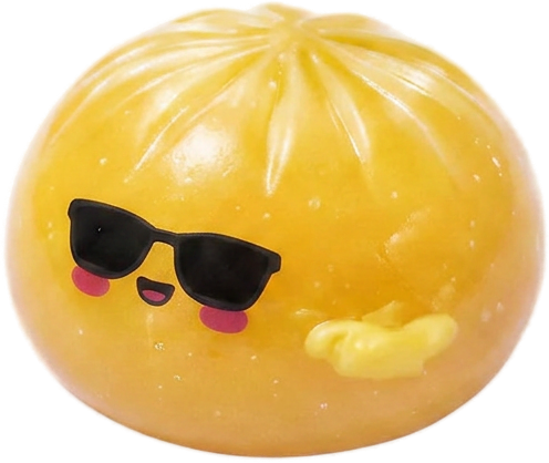 Mystery Dumpling Squishy Gafas de Sol — squishy solo, tamaño real