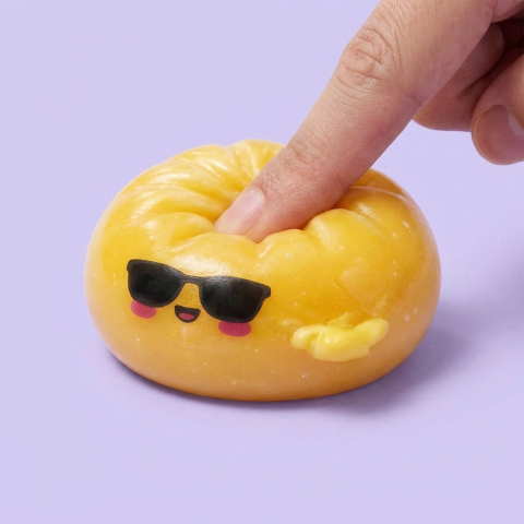 Mystery Dumpling Squishy Gafas de Sol apretado, material squishy