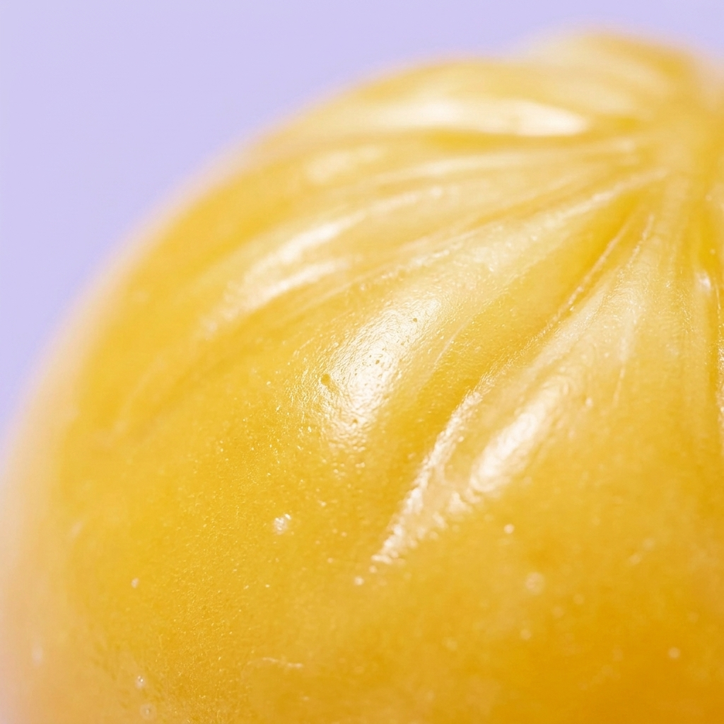 Mystery Dumpling Squishy Gafas de Sol — primer plano macro de la textura