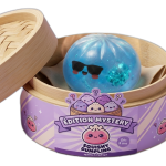 Mystery & Sorpresas — dumpling squishy en su caja de vapor de bambú