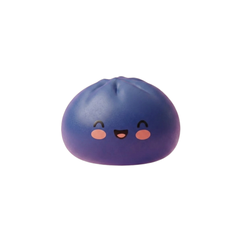 Navy Dumpling Squishy Azul Marino Medianoche — squishy antiestrés slow-rise kawaii