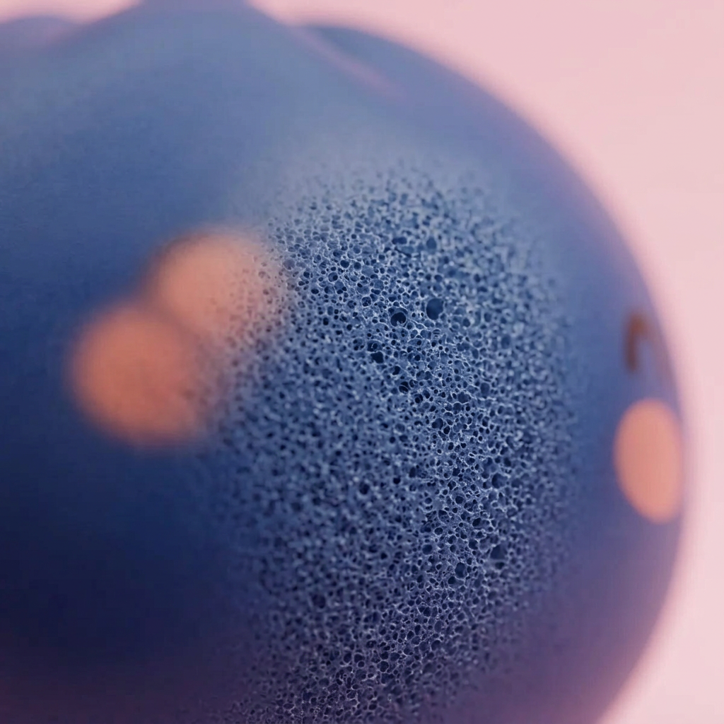 Navy Dumpling Squishy Azul Marino Medianoche — primer plano macro de la textura